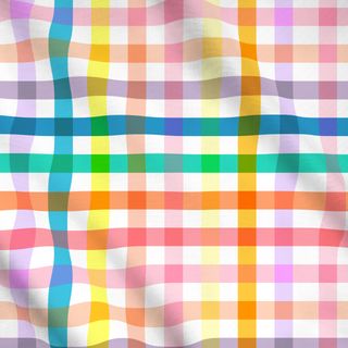 Meterware Gingham Spring Stripes