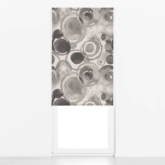 RaffrolloAquarell Kleckse Grau