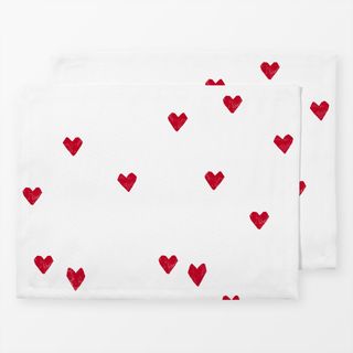 Tischset Hearts