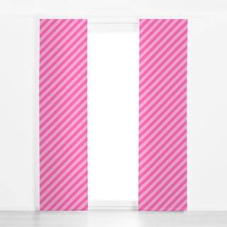 Flächenvorhang Pinke Streifen diagonal