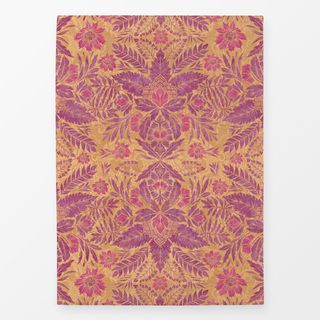 Geschirrtücher Golden Pink Florals Damask