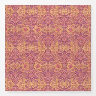 Tischdecke Golden Pink Florals Damask