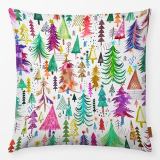 Kissen Colorful Christmas Pines