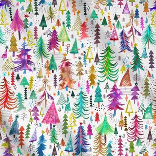 Meterware Colorful Christmas Pines