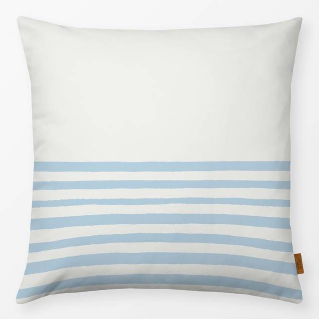 Kissen Beach Stripes aqua