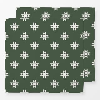 Servietten Paper Star dark green