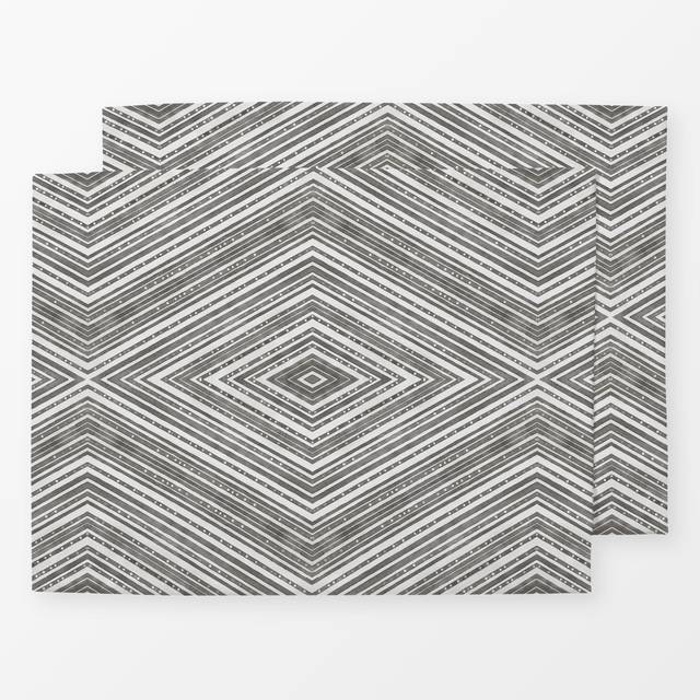TischsetRustic Linen Rhombic