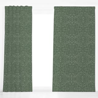 Dekovorhang Winter Icons dark green