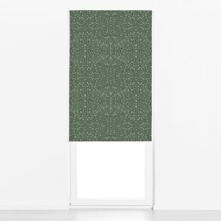 Raffrollo Winter Icons dark green