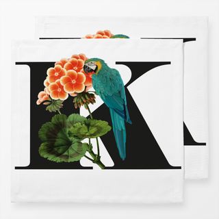 Servietten Botanical Alphabet K