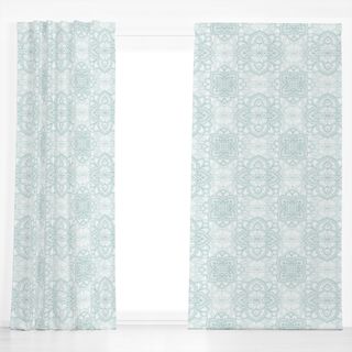 Dekovorhang Mediterrane Boho Aquarellblum