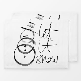 Tischset Let it snow
