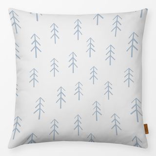 Kissen Wald Forest Grau Blau