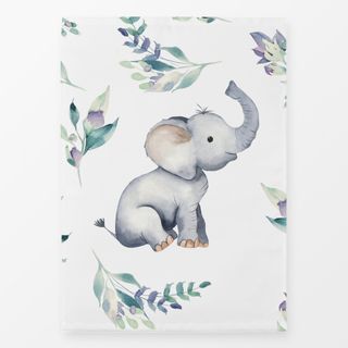 Geschirrtücher Kleiner Elefant und Blüten 1