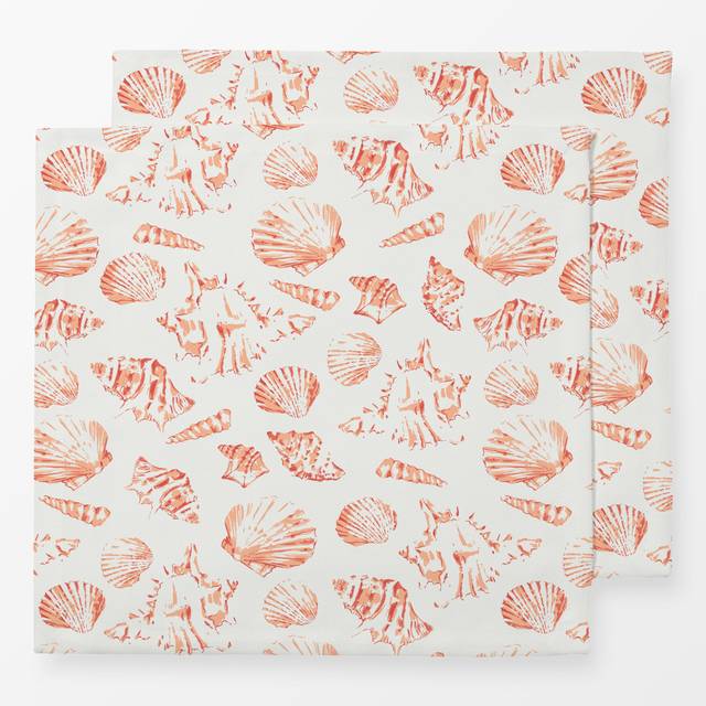 Servietten Seashells coral
