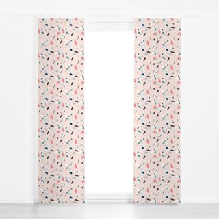 Flächenvorhang Terrazzo rosa