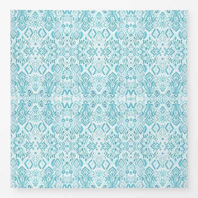 TischdeckeBoho Ikat Turkis