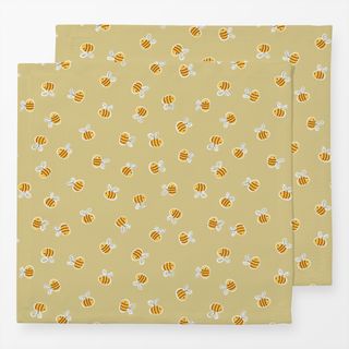 Servietten Bienen Bees warm green