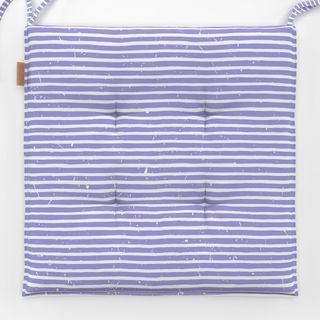 Sitzkissen Very Peri White Stripes