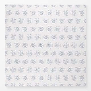 Tischdecke Papierstern Blau auf Beige
