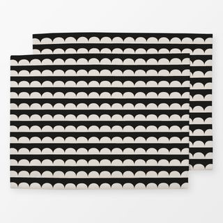 Tischset Boho Waves black