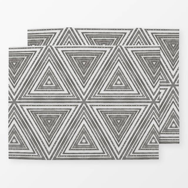 TischsetRustic Linen Triangle