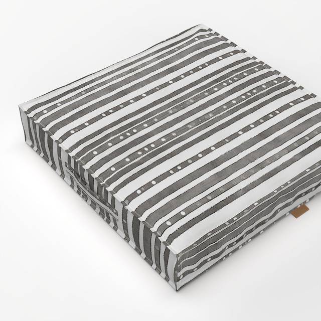 BodenkissenRustic Linen Stripes