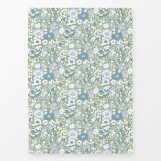 Geschirrtücher Landhaus Frühlingsblumen Blau