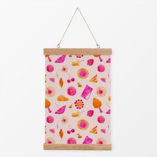Textilposter Pink Summer