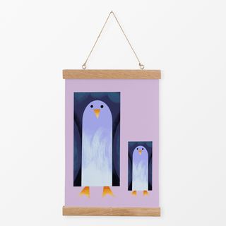 Textilposter Pinguine