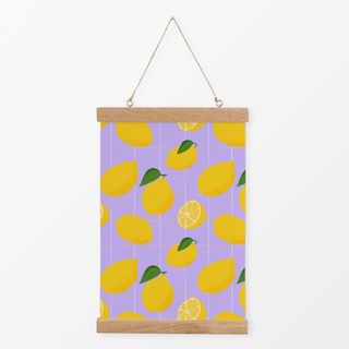 Textilposter Lemon Grid