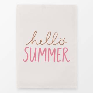 Geschirrtücher Hello Summer braun pink