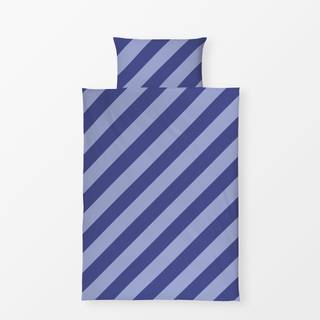 Bettwäsche Diagonal Stripes Blau