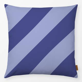 Kissen Diagonal Stripes Blau