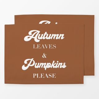 Tischset Autumn Leaves and Pumpkins