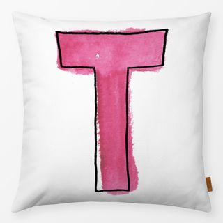 Kissen T Buchstabe Hotpink