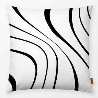 Kissen Floating Lines Black&White