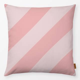 Kissen Diagonal Stripes Rosa