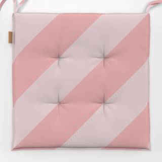 Sitzkissen Diagonal Stripes Rosa