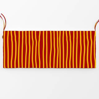 Bankauflage Yellow Red Stripes Vertical