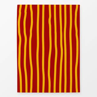 Geschirrtücher Yellow Red Stripes Vertical