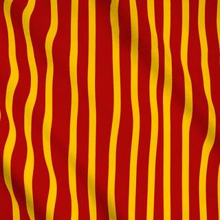 Meterware Yellow Red Stripes Vertical