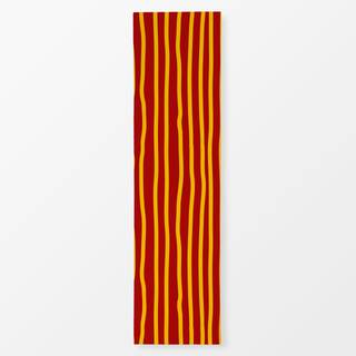 Tischläufer Yellow Red Stripes Vertical