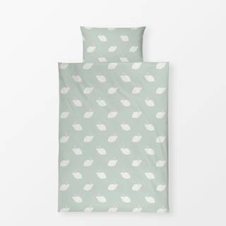 Bettwäsche Hase lines milky green