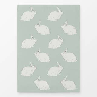 Geschirrtücher Hase lines milky green