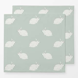 Servietten Hase lines milky green