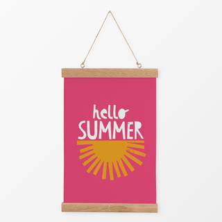 Textilposter hello summer
