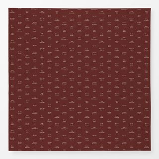 Tischdecke Merry Christmas brick red