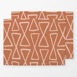 Tischset Hourglass Brown
