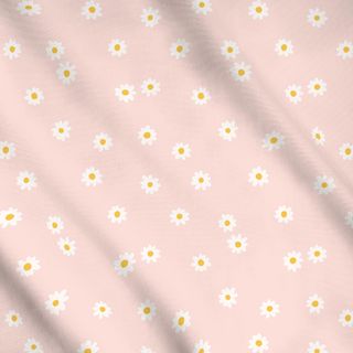 Meterware Gänseblümchen Modern Rosa 4